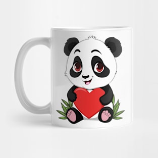 Cute cartoon chibi panda Mug